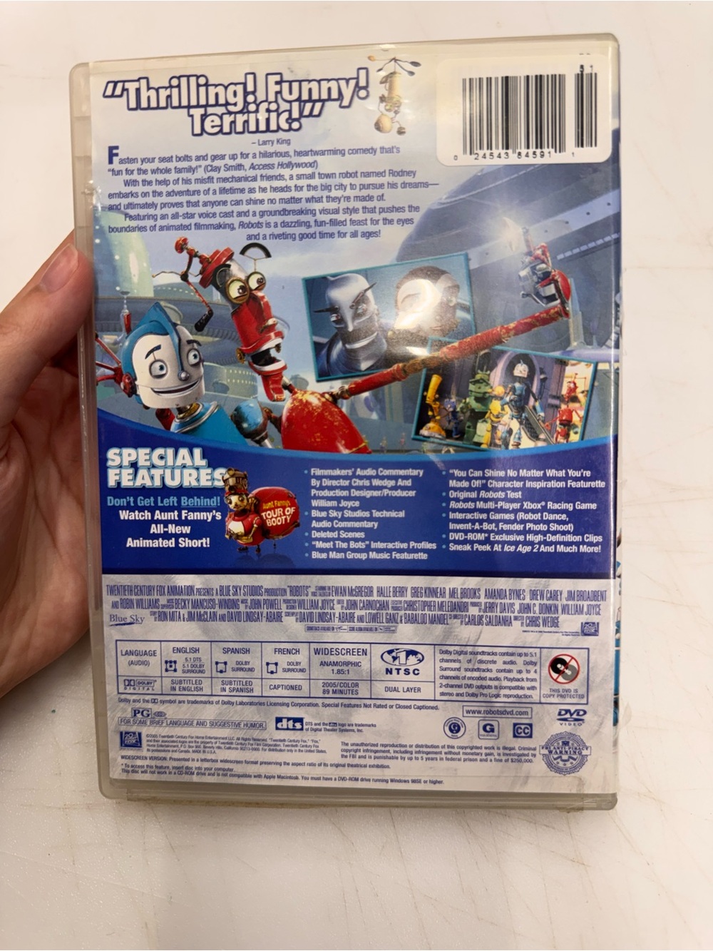 Robots (DVD, 2005, Widescreen) - Disc Tested, Working - Picture 2 of 3